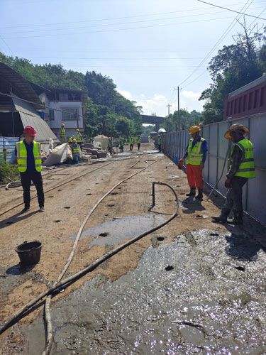 靖州道路下沉注浆加固